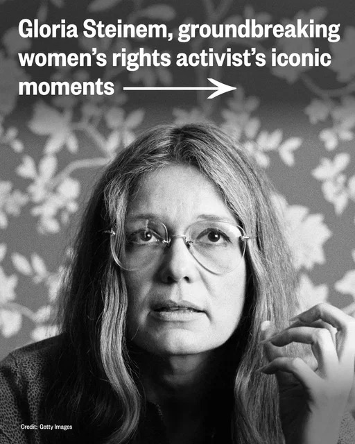 From breaking glass ceilings as a journalist to becoming a pioneering women's rights activist and a leader of second-wave feminism, see Gloria Steinem's iconic legacy through photos.  #GloriaSteinem #feminism #womensrights