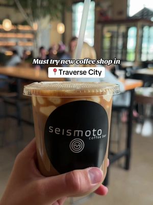 I’ve been wanting to go to Seismoto for soooo long, so glad to be back in TC 🫶🏼☕️ This whole place is a vibe!! Coffee shop, bar, restaurant, great place to hang out.  #traversecity #coffeeshops #michiganfoodie Where to get coffee in Traverse City | Best coffee shops in Traverse City | northern Michigan coffee shops 