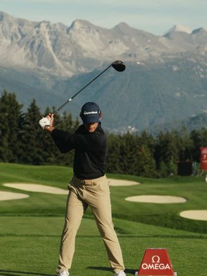 Precision advice from Ángel Ayora. An OMEGA ambassador and golf swing master. @Angel Ayora #OMEGA​ #OMEGAGolf #OmegaEuropeanMasters
