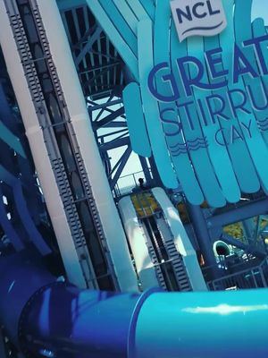 Great Stirrup Cay just got a whole lot more fun. Great Tides Waterpark is officially OPEN! 😎🌊☀️ #CruiseNorwegian #slides #greatstirrupcay #island #greattideswaterpark #travel #cruise