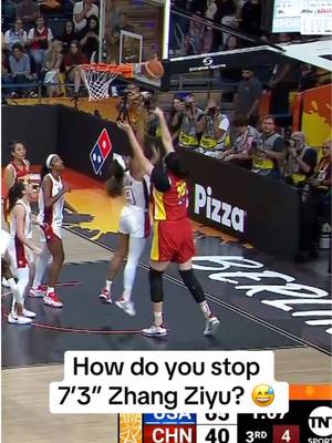 She makes it look so easy 🤣🙌 Live games on TNT/TruTV/MAX 📺 #FIBAWWC #basketball #womensbasketball #china #WNBA