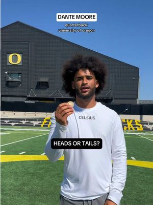 heads, tails, or celsius? we know what we’re picking 😉 @TheRealBryceUnderwood @Chris Henry jr @Dante Moore 