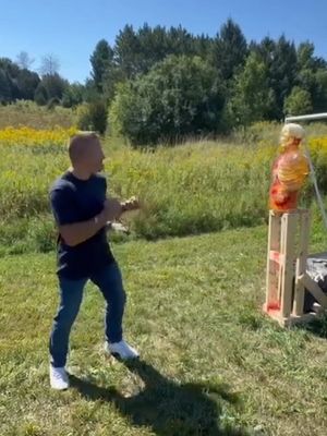 When I couldn’t land a clean kill shot with the atlatl, I decided to use my favorite—and most effective—weapon to finish the job. 👊💥 #fyp #fight 