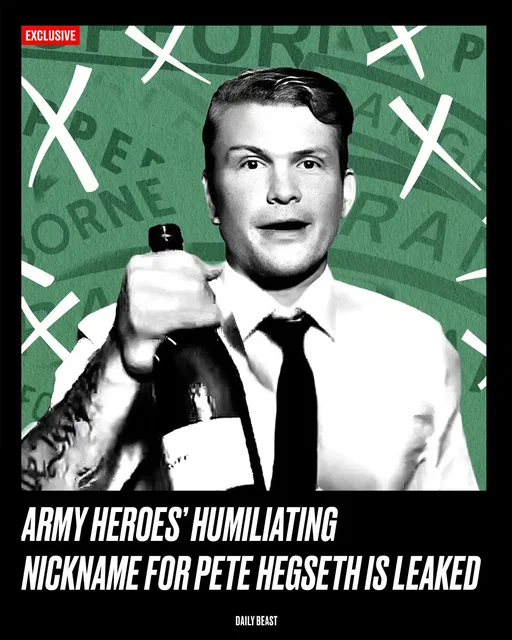 In his effort to transform himself from a misogynistic loser-boozer into the man running the world’s most powerful military, Pete Hegseth wrote the 2024 book The War on Warriors. The 46-year-old “Secretary of War” is now waging his own war on America’s most distinguished warriors as he seeks to create a cult-within-a-cult at the Pentagon. Generals who want to remain in Hegseth’s military must be blindly loyal not only to President Donald Trump, but also to a preening fake tough guy who was sidelined in the National Guard. Hegseth’s nickname in the Pentagon is “No Tab Pete”—because while in uniform he had none of the patches such as “Ranger” and “Sapper’ that signify special combat skills. And, as he fires one senior military leader after another who actually is what he pretends to be, the former Fox News co-host makes clear the full irony of his book’s subtitle. “BEHIND THE BETRAYAL OF THE MEN WHO KEEP US FREE” The disgraceful dimensions of Hegseth’s betrayal were manifest last Thursday at the retirement ceremony for Gen. Christopher Donahue, which was held at Fort Bragg, North Carolina, inside the compound of 1st Special Forces Operational Detachment–Delta, known to the public as Delta Force but to those who serve simply as Delta, or the Unit. This secret, determinedly low-profile commando outfit has been called “SEAL Team Six without the book deal.” That compares to a defense secretary who had a book deal but scant actual combat experience to write about. Read the full story at the link in bio. ________________________ Photo Illustration by Victoria Sunday/The Daily Beast/Wikapedia/Youtube/Fox News #hegseth #petehegseth #departmentofdefense #donahue #military #secretaryofwar