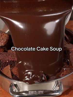 Chocolate Cake Soup 🤤 #EasyRecipe 