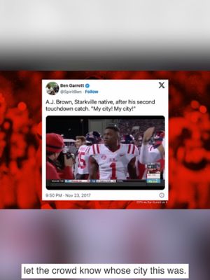 DK Metcalf and AJ Brown made sure the 2017 Egg Bowl had it all Presented by PlayStation®5