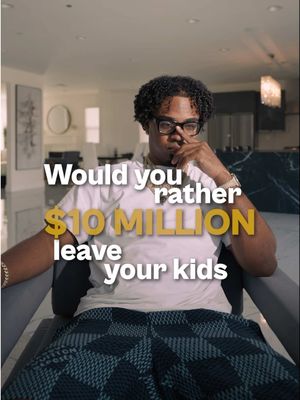 Millionaire trader @swaggyctv is leaving every dime to his kids. Not charity. #trader #millionare #millionaremindset #oldmoney 