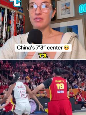 China’s 7’3” Center Zhang Ziyu has the potential to be a great WNBA player.. but she’s not ready just yet. #fibawc #WNBA #wnbatiktokcreator 