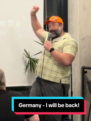 🇩🇪 BACK IN GERMANY NEXT WEEK! First stop, fresh off the plane: ✈️ 📍 Mannheim 📅 Sept 11 · 8:30 PM Mannheim friends — come see me! ❤️ Meanwhile: German Terminator vs. Gay Terminator. 🤖🏳️‍🌈 #Mannheim #StandUpComedy #GermanComedy #GayComedian