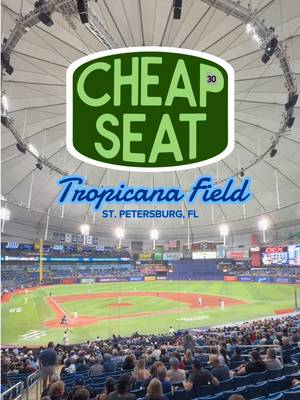 Cheap Seat: Tropicana Field, home of the Tampa Bay Rays! ⚾️🐟 In this series, I’m trying to find the single worst seat at every stadium I visit! Where should I check out next? #MLB #baseball #raysbaseball #tropicanafield #tampabayrays 