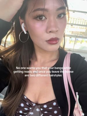 Ruins the whole vibe 🥲 #wispybangs #bangshairstyle 