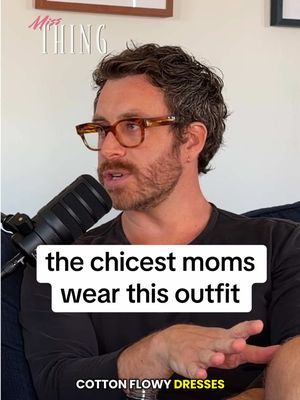 Wear do they sell those fancy mom organic cotton dresses because we need like 30 of them? #mom #momfashion #momstyle #comedypodcast #podcastclip 