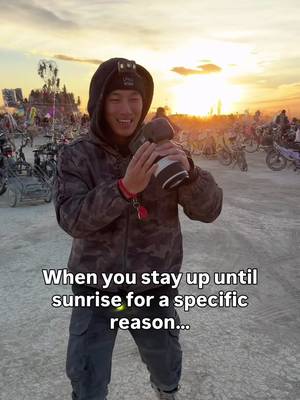 Sunrise at Burning Man #burningman 