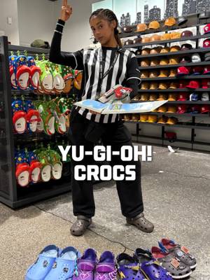 It's time to duel! The Yu-Gi-Oh! x Crocs collection drops at Foot Locker on 9/10. Get a limited-edition Crocodile card while supplies last by purchasing a pair at select Foot Locker locations. #footlocker #yugioh #crocs #anime 