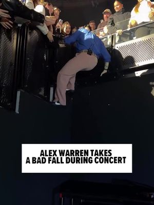 Alex Warren took the phrase "break a leg" a little too seriously at his concert .. taking a bad fall after interacting with some fans. 😳🎤 🎥: Instagram/ @alexwarren
