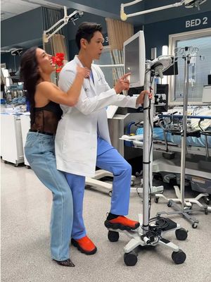 Bring your partner to work day 😊 @Harry Shum Jr @Grey’s Anatomy ABC 