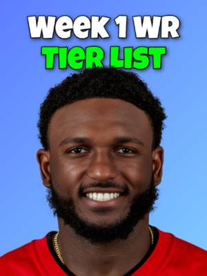Week 1 Fantasy WR Tier List #nfl #fantasyfootball #fantasyfootballadvice #fyp