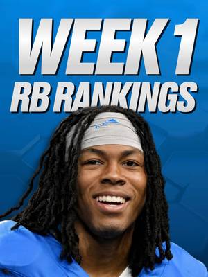 Week 1 RB Rankings for Fantasy Football 📊🏈 #fyp #nfl #fantasyfootball #fantasyfootballfellas 