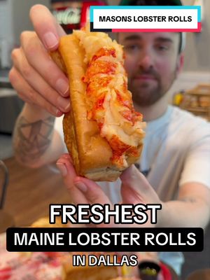 FRESHEST LOBSTER ROLLS FROM MAINE 🦞 #lobster #seafood #dallasfood #dallasrestaurants #lobsterroll 
