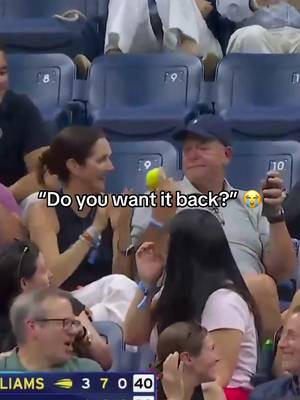 That’s a good samaritan right there #USOpen #tennis #sports #funny #ball 