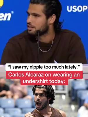 Carlos Alcaraz said y’all have seen ENOUGH 😂🎾 #carlosalcaraz #tennis #USOpen #usopen2026 #ustennis 