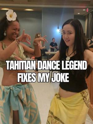 It’s all in the delivery. 😂🌺 Thank you for dancing with me AND for the comedy coaching in Vancouver, @MOU Matatini 🔥🫶 #standupcomedy #tahitiandance #oritahiti #comedytok #dancetok 