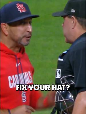 Cardinals manager Oli Marmol was furious with umpire Doug Eddings after Eddings told rookie pitcher Hancel Rincon to fix his hat in the middle of his MLB debut