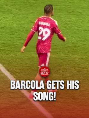 Liverpool fans SING Barcola into life on his debut! 🎶 #LiverpoolFC #TheKopTV #Football