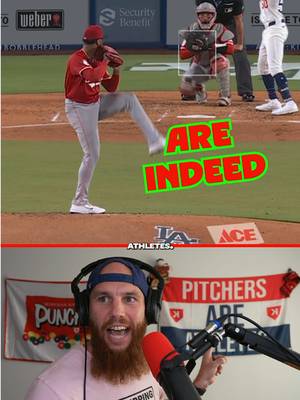 Pitchers are INDEED athletes 🗣️✊💯 #mlbb  #robbyrow  #pitchersareathletes 