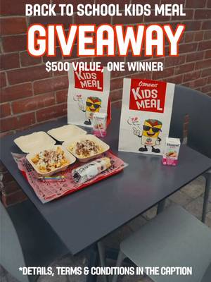 DAY 5/25 ✨📚🌯 Enter for your chance to win Osmow’s kids meals all semester* for your little 🎉  To Enter: - Must be following @osmows - Tag 2 friends in the comments A BONUS + Share on your story for an additional entry Contest closes on September 7th, 2026 @ 10AM EST. 1 Winner will be randomly selected on September 7th, 2026 @ 1PM EST and notified via direct message. Prize is offered as a $500 Osmow’s gift card. *Terms and Conditions apply. #osmows #25daysofgiveaways #anniversary #giveaway #prize