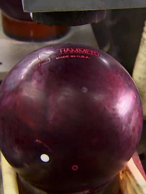 STRIKE! How to make a bowling ball! 🎳 #howitsmade #bowling #bowlingball