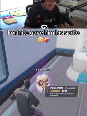 Fortnite gave him his sprite 🥹❤️‍🩹 #fyp #fortnite #viral #trending #clix 