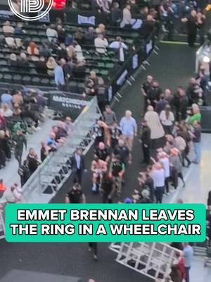 Dublin boxer Emmet Brennan left the ring in a wheelchair after being knocked out by Taylor Bevan on the Katie Taylor undercard. 🙏