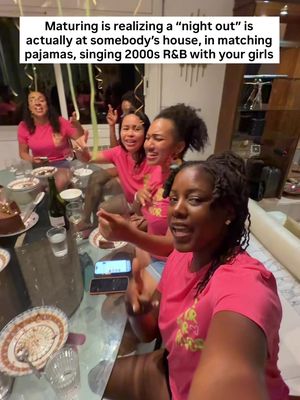 Turns out, we *are* the function. 😂🎤 Give me a night in with the girls every time! These clips are actually from my boo @tameikag’s 40th birthday celebration in Barcelona (we fancy 🤏🏾), and this weekend spent in community with my gorgeous friends was EXACTLY what my soul needed. ❤️ Bonus points if you can identify all 4 songs… y’all are REAL ones if you can. 😂 Also, the vocals are kinda tea, methinks our little girl group needs to go on tour👀 Send this to the girlies who understand!🥂 #millennials #fyp #friendship #girlstrip