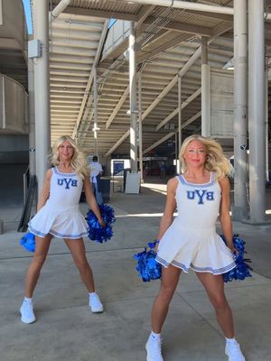 see you on the field !! 💙🪩🏟️ #gameday #byufootball #cougarettes #collegedanceteam #provoutah 