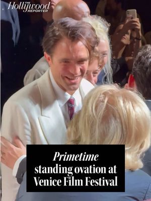 Here’s the moment when the lights came up following the world premiere of #Primetime starring #RobertPattinson, #PhoebeBridgers and #SkylerGisondo and directed by Lance Oppenheim at Venice Film Festival.