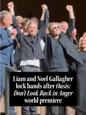 Huge cheers and standing ovation for Liam and Noel Gallagher after world premiere of #Oasis: Don’t Look Back in Anger at Venice Film Festival