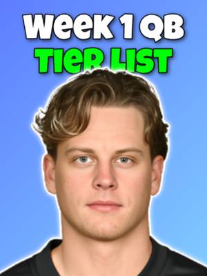 Week 1 Fantasy QB Tier List #nfl #fantasyfootball #fantasyfootballadvice #fyp