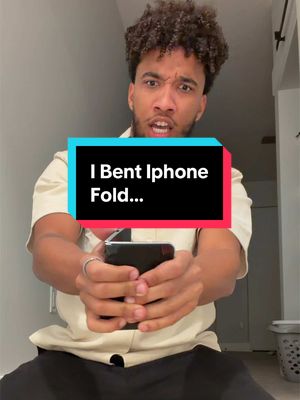 I tried bending the iPhone fold in half.. #carterpcs #Tech #iphoneultra #apple 