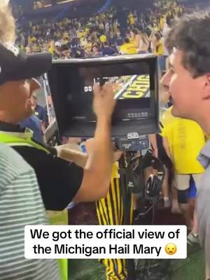 THE OFFICIAL HAIL MARY VIEW FROM MICHIGAN VS WESTERN MICHIGAN 😦 (🎥:Natebricee/ig) #CollegeFootball #cfb #michigan 