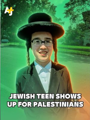 This 15-year-old Orthodox Jewish boy stands in front of a mosque every Friday to show he’s in solidarity with Palestine.  He spoke to @aliim714 about why he’s calling out Israel. #Gaza #Israel #OrthodoxJewish #Jewish #Mosque 