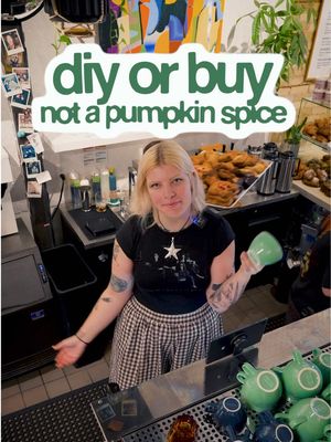 DIY or BUY: Not a Pumpkin Spice Latte After a one year hiatus, we’ve brought back our maple orange cardamom latte endearingly know as Not a Pumpkin Spice latte.  It first appeared on our fall menu the first year we opened in 2019, and got its name because we actually thought we were too cool to have a pumpkin spice latte on the menu. In hindsight we probably weren’t cool enough. Now we have them both on the menu, side by side. It makes for some confusion when we call out drinks on the bar: “Is this my not a pumpkin spice?” “No, that’s not your not a pumpkin spice, it’s a pumpkin spice” It’s kind of a problem actually. Maybe we should just change the name