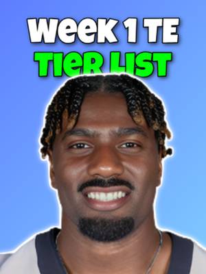 Week 1 Fantasy TE Tier List #nfl #fantasyfootball #fantasyfootballadvice #fyp