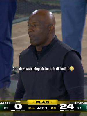 Wait for the Mississippi Valley State coach after the play 😅 #cfb #CollegeFootball #coach