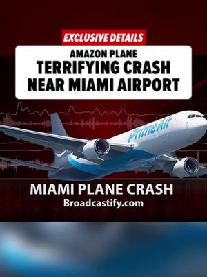 🚨 An Amazon cargo plane crashed at Miami International Airport Sunday ... leaving the jet stretched across a roadway as flames and thick black smoke poured from the wreckage. Exclusive details at the link in bio 🔗 🔊 Broadcastify