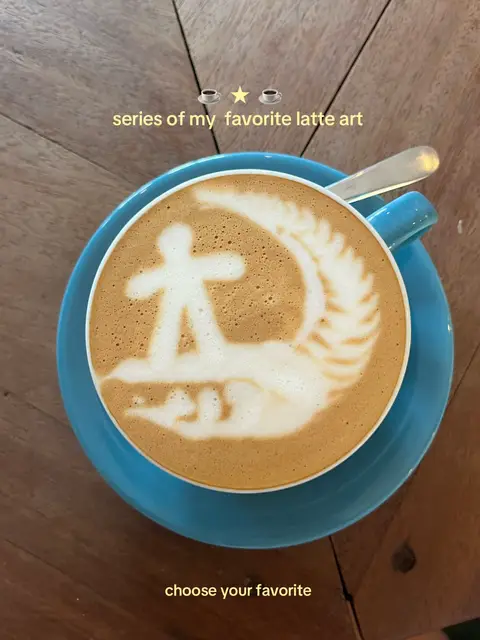 How are you supposed to drink these cappuccino’s when their latte art is so cute??  @milk.lombok is my fave for the latte art + taste!! It’s so hard to choose my favorite, what’s yours?  #latteart #cafe #aesthetic #cappucino 
