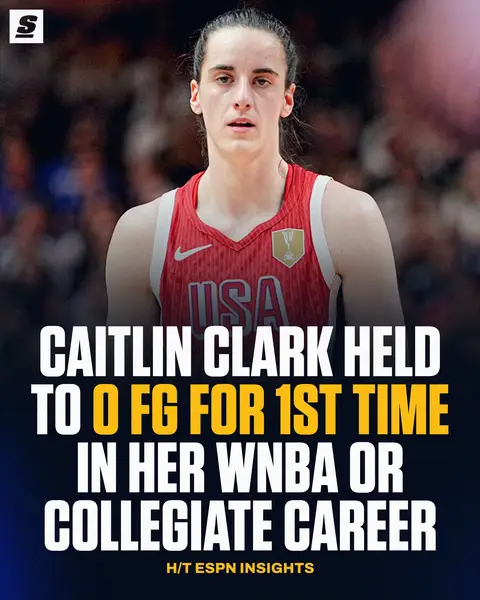 It was a rough day for CC and Team USA after barely surviving a scare vs. Italy at the FIBA Women’s World Cup 😳 [h/t ESPN Insights]  #caitlinclark #teamusa #fibawc #usabasketball 