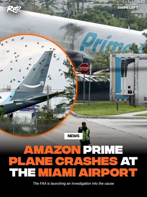 An #AmazonPrime Air cargo plane crashed at Miami International Airport‼️ The Federal Aviation Authority (#FAA) reports that the plane overshot the runway and hit several vehicles before bursting into flames and smoke. Miami International Airport was immediately shut down. The FAA have launched an investigation into the cause of the crash. The Miami-Dade Fire Department said there “multiple patients” being treated as a result of the crash, but specific details regarding injuries or fatalities have yet to be released. “Firefighters are working on extinguishing the fire, and there are multiple patients,” the department’s statement read. “This is an active scene with over 60 MDFR units responding.” #MiamiAirport #amazon #airplane 