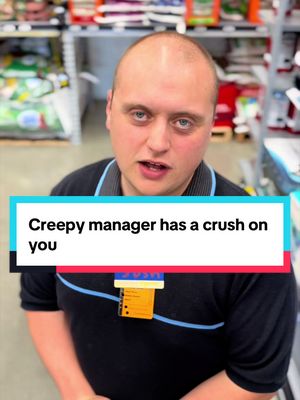 POV: your creepy married 30y/o manager has a crush on you #comedyskit #funnyskit #skitcomedy #manager 