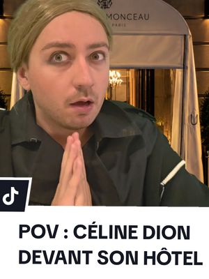 POV : CÉLINE DION DEVANT SON HÔTEL  #celinedion #humour #imitation 